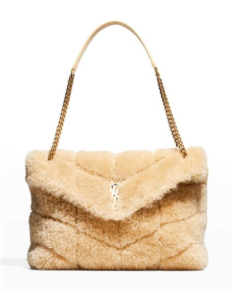 ysl shearling bag|ysl shoulder bag sale.